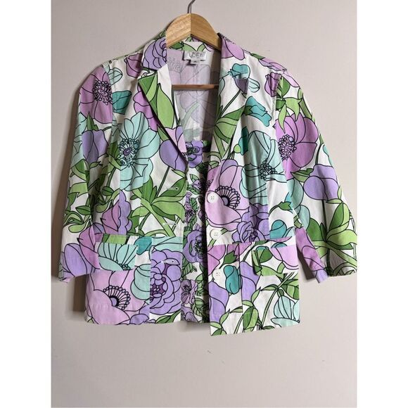 Ann Taylor spring floral corset and jacket sz 8 - Picture 1 of 7